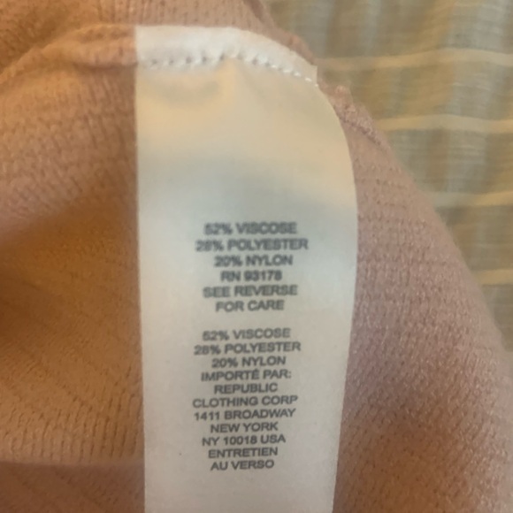 T Tahari Blush and Black Cowl Sweater - Picture 4 of 4